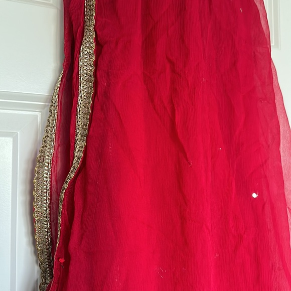 3pc Pakistani red shaadi suit/dress - Picture 17 of 17
